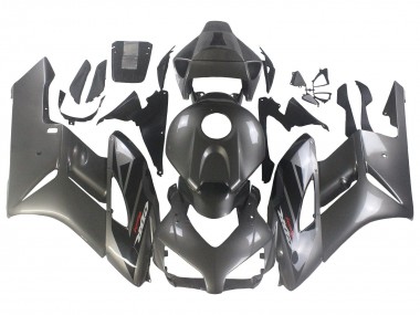 2004-2005 Honda CBR1000RR Motorcycle Fairings - Glossy Grey Glossy Black