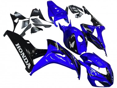 2006-2007 Honda CBR1000RR Motorcycle Fairings - Blue Glossy Black