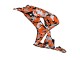 2006-2007 Honda CBR1000RR Motorcycle Fairings - Black Orange Silver Camouflage