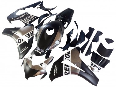 2008-2011 Honda CBR1000RR Motorcycle Fairings - Silver Matte Black Repsol