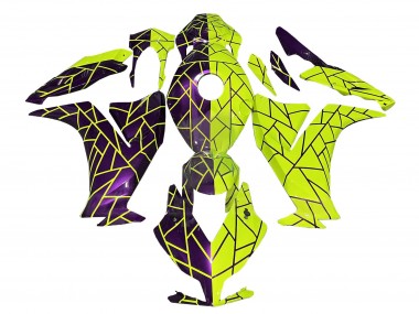 2012-2016 Honda CBR1000RR Motorcycle Fairings - Purple Yellow