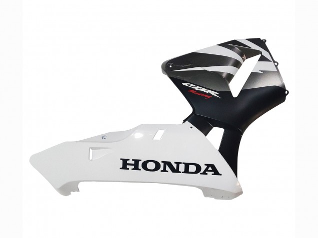 2003-2004 Honda CBR600RR Motorcycle Fairings - White Matte Black Racing