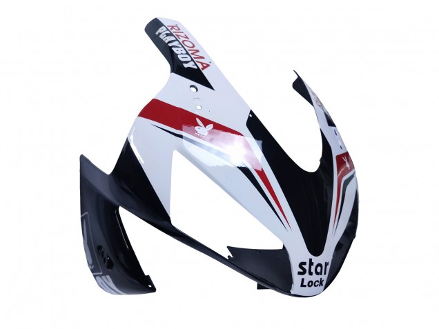 2003-2004 Honda CBR600RR Motorcycle Fairings - White Red Glossy Black DENSO Rimont