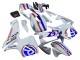 2003-2004 Honda CBR600RR Motorcycle Fairings - White Red Blue