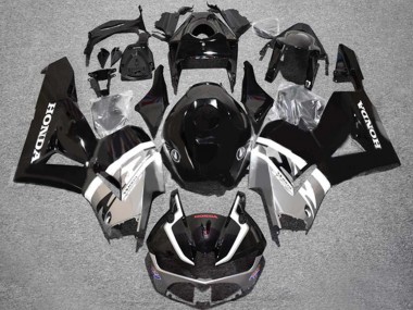 2013-2023 Honda CBR600RR Motorcycle Fairings - Silver Glossy Black