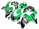 2006-2007 Kawasaki ZX10R Motorcycle Fairing Kits - Green White Black