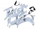 2016-2020 Kawasaki ZX10R Motorcycle Fairings - White Gold Black