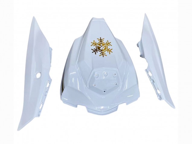 2016-2020 Kawasaki ZX10R Motorcycle Fairings - White Gold Black