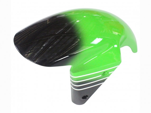 2003-2004 Kawasaki ZX6R Motorcycle Fairings - Green White Black