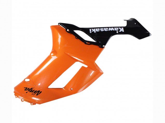 2007-2008 Kawasaki ZX6R Motorcycle Fairings - Orange Black Ninja