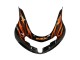 2000-2002 Suzuki GSXR1000 Motorcycle Fairings - Glossy Black Orange Flame