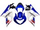 2000-2002 Suzuki GSXR1000 Motorcycle Fairings - White Blue Red
