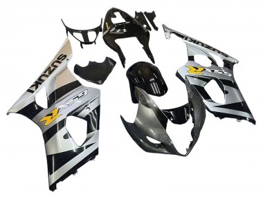 2003-2004 Suzuki GSXR 1000 Motorcycle Fairings - Glossy Black Silver Grey Yellow