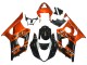2003-2004 Suzuki GSXR 1000 Motorcycle Fairing - Burnt Orange Glossy Black