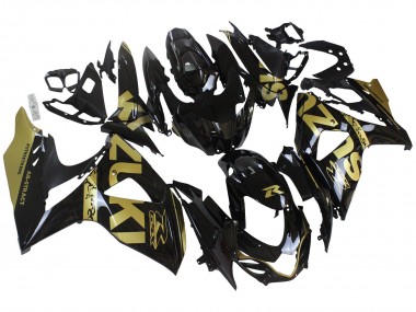 2009-2016 Suzuki GSXR 1000 Motorcycle Fairings - Glossy Black Gold