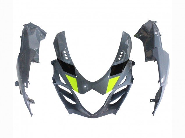 2009-2016 Suzuki GSXR 1000 Motorcycle Fairings - Grey Neon Yellow Black Motul