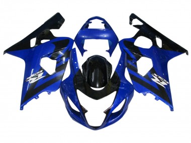 2004-2005 Suzuki GSXR 600 / GSXR 750 Motorcycle Fairing Kits - Blue Black
