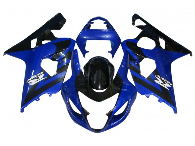 2004-2005 Suzuki GSXR 600 / GSXR 750 Motorcycle Fairing Kits - Blue Black