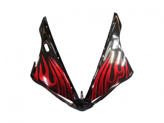 2004-2006 Yamaha YZF 1000 R1 Motorcycle Fairings - Glossy Black Red Flame