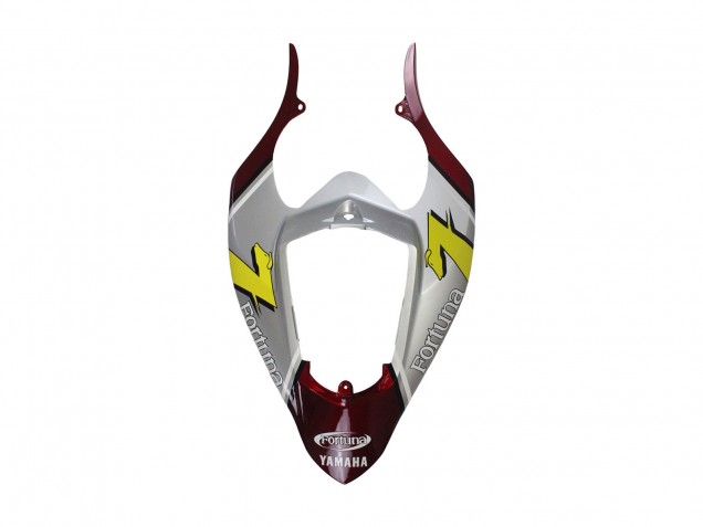 2004-2006 Yamaha YZF 1000 R1 Motorcycle Fairings - Silver Red Fortuna Motul