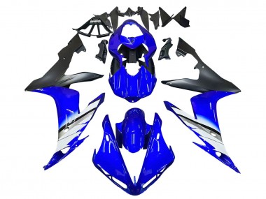 2004-2006 Yamaha YZF 1000 R1 Motorcycle Fairings - Blue White Matte Black