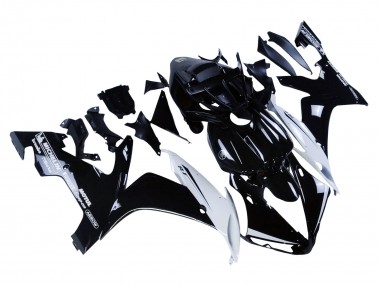 2004-2006 Yamaha YZF 1000 R1 Motorcycle Fairings - Glossy Black White Motul