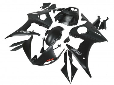 2006-2009 Yamaha YZF R6S Motorcycle Fairings - Matte Black