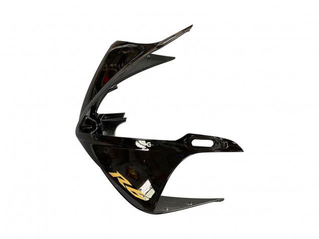 2006-2009 Yamaha YZF R6S Motorcycle Fairings - Glossy Black Matte Black Gold Decals