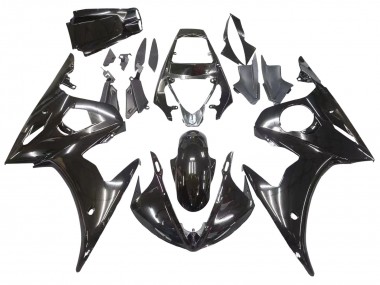 2006-2009 Yamaha YZF R6S Motorcycle Fairings - Glossy Black
