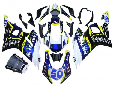 2017-2023 Yamaha YZF 600 R6 Motorcycle Fairings - White Yellow Blue