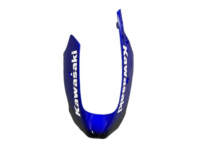 2000-2001 Kawasaki ZX9R Motorcycle Fairings - Glossy Black Blue Flame White
