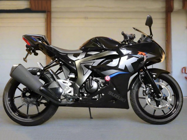 2017-2025 Suzuki GSXR125 Motorcycle Fairings - Black Silver Blue