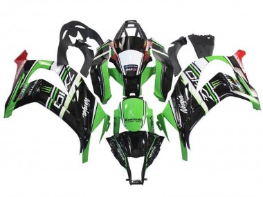2011-2015 Kawasaki ZX10R Motorcycle Fairings - Green Black White Red Stripe Monster