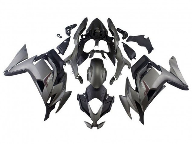 2020-2025 Kawasaki Ninja 650 EX650 Motorcycle Fairings - Matte Grey Matte Black