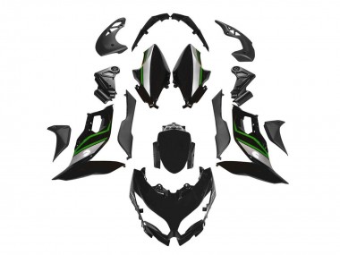 2015-2021 Kawasaki Versys 650 Motorcycle Fairings - Black Green Silver