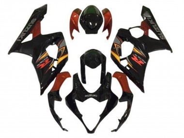 2005-2006 Suzuki GSXR 1000 Motorcycle Fairings - Black Red Yellow Grey