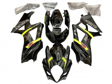2005-2006 Suzuki GSXR 1000 Motorcycle Fairings - Black Yellow Grey