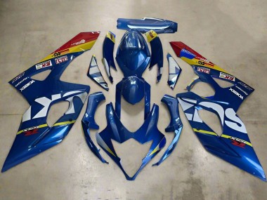 2005-2006 Suzuki GSXR 1000 Motorcycle Fairings - Blue White Yellow Red