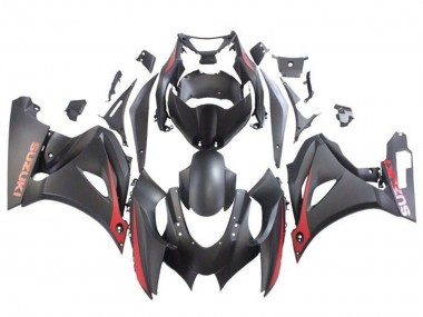 2017-2024 Suzuki GSXR1000 Motorcycle Fairings - Matte Black Matte Red
