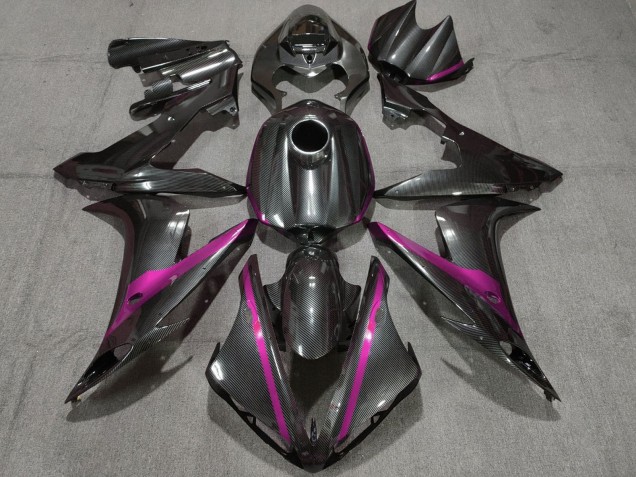 2004-2006 Yamaha YZF 1000 R1 Motorcycle Fairings - Carbon Fiber Style Pink