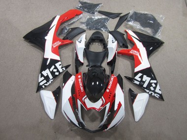 2011-2024 Suzuki GSXR 600 Motorcycle Fairings - Black Red White