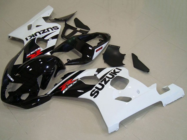 2004-2005 Suzuki GSXR 750 Motorcycle Fairings - Glossy Black White Red