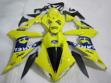 2004-2006 Yamaha YZF R1 Motorcycle Fairings - Yellow Blue Black White Camel Motul