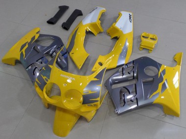 1988-1989 Grey Yellow Honda CBR250RR MC19 Motorbike Fairing Kits