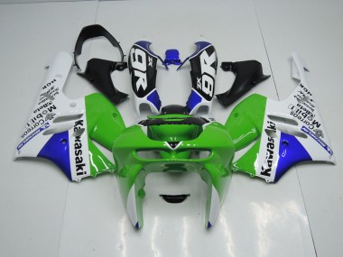 1994-1997 Green White Kawasaki ZX9R Motorcycle Fairings Kits