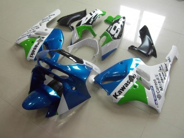 1994-1997 Light Blue White Kawasaki ZX9R Moto Fairings