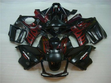 1995-1998 Black Red Flame Honda CBR600 F3 Motorcycle Fairings