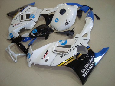 1995-1998 White Blue Konica Minolta Honda CBR600 F3 Motorcycle Fairings Kit