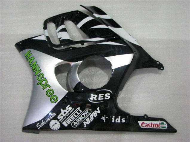 1995-1998 White Green Hannspree Honda CBR600 F3 Motorcycle Fairings Kit 1995-1998 White Green Hannspree Honda CBR600 F3 Motorcycle Fairings Kit
