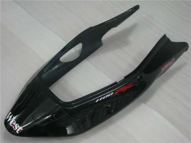 1996-2007 Black White West Honda CBR1100XX Motorcycle Fairing Kit